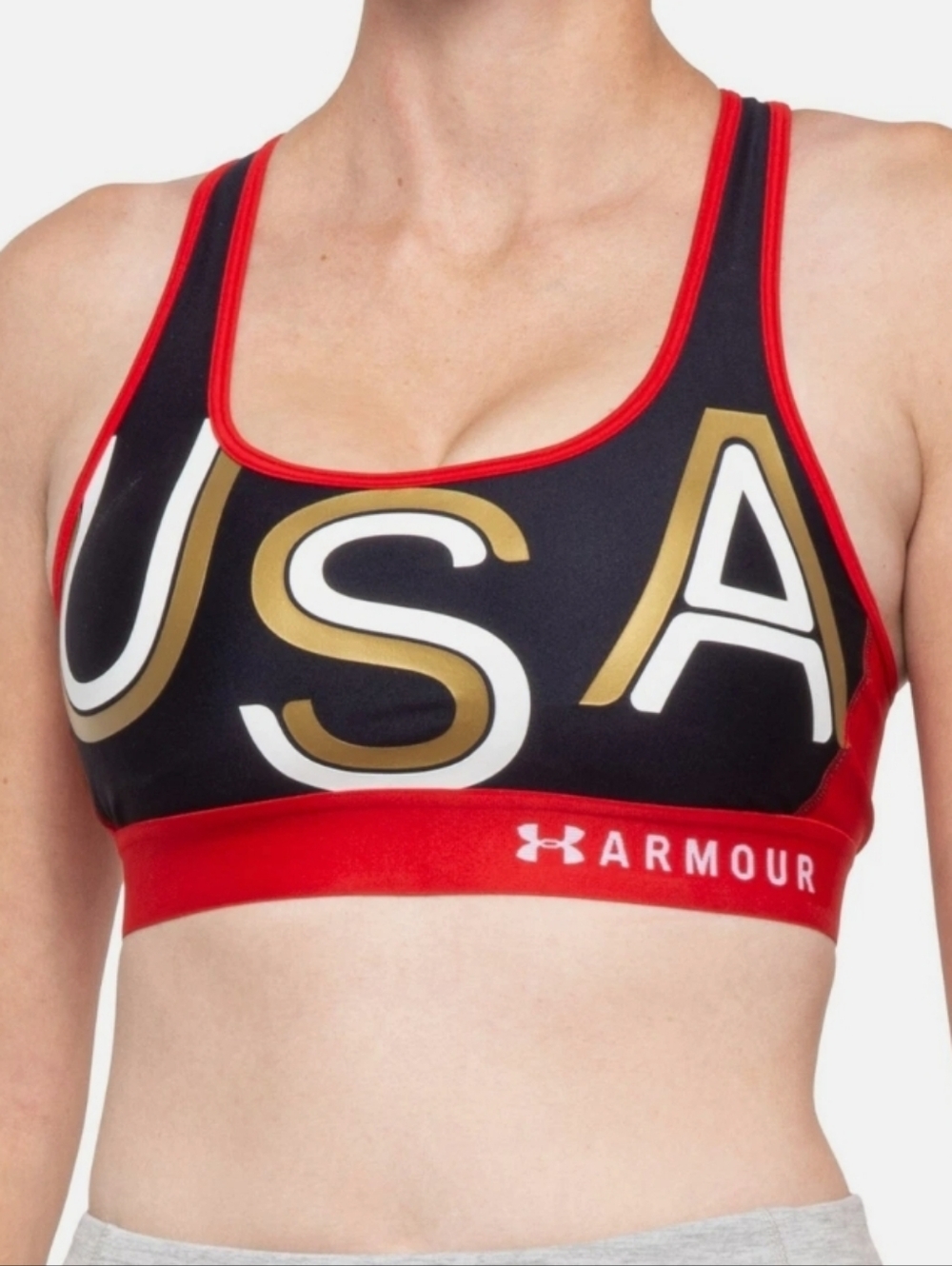 Under Armour USA Printed Sports Bra